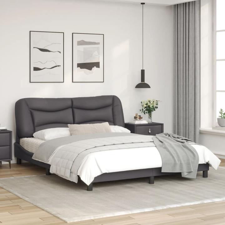 Produktbild VidaXL Bettgestell mit LED Kunstleder (160 x 200 cm)