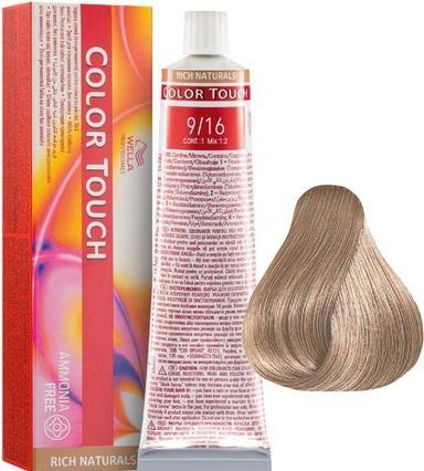 Wella Professionals Color Touch Semipermanent Haircolor 9/16 Light Blonde Ash Purple 60ml (9, 16 Light Blonde Ash Purple)
