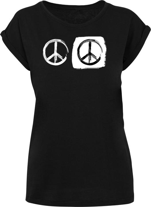 Immagine prodotto Merchcode Donna Peace - Maglietta a spalla estesa nera Double Peace - 161413 (S)