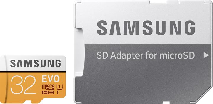 Produktbild Samsung EVO - microSDHC Card (32 GB, microSDHC, U1, UHS-I)