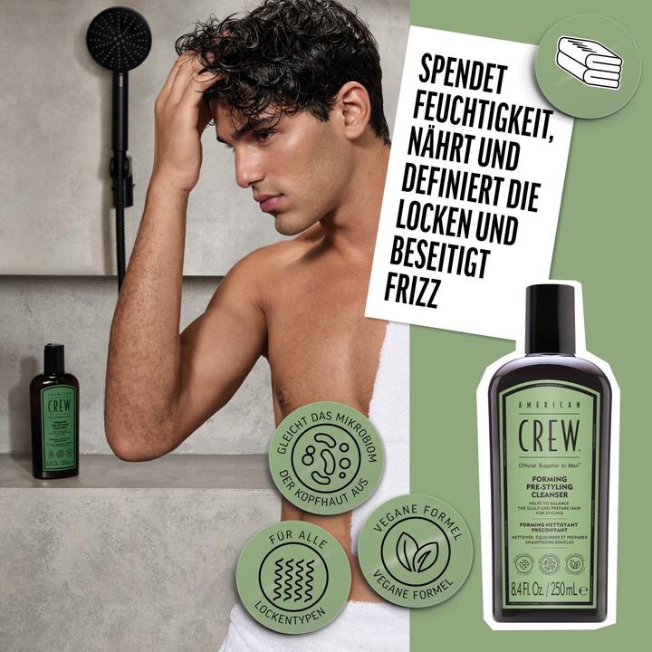 Actual product image American Crew Forming Pre-Styling Cleanser, 250ml (250 ml, Liquid shampoo)