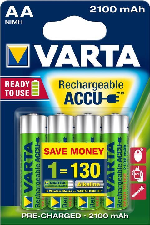 Immagine prodotto Varta Recharge Accu Power (4 pz., AA, 2100 mAh)