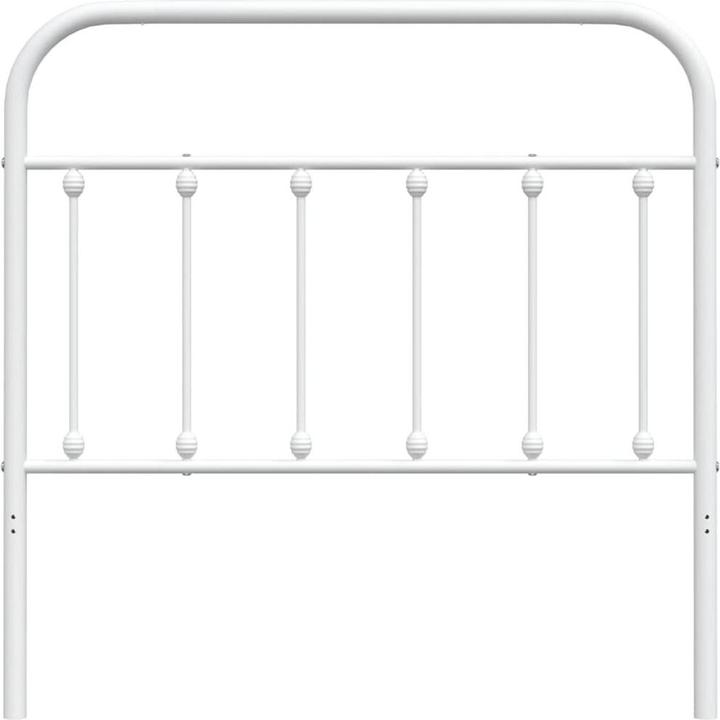 Immagine prodotto VidaXL Kopfteil Metall Weiss 100 cm, Farbe: Weiss, Material (105 x 3 x 100 cm)