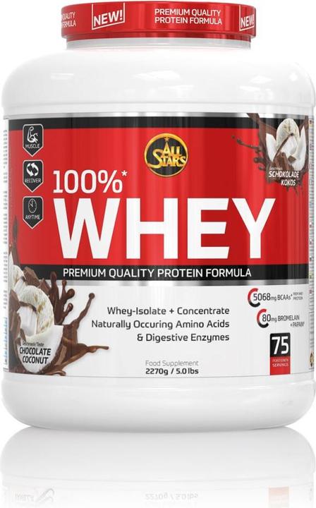 Produktbild All Stars 100% Whey Protein (2270 Dose) (Schokolade, Kokos, 1 Stk., 2270 g)