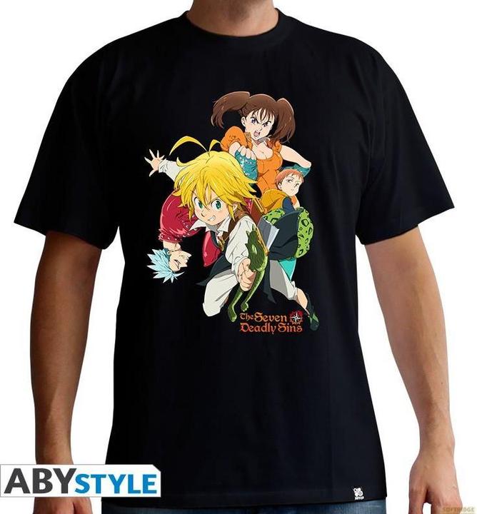 ABYstyle THE SEVEN DEADLY SINS - Tshirt Groupe man SS black - basic