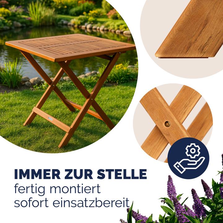 Image du produit Casaria Table de jardin (70 cm)