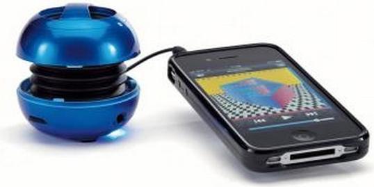 Image du produit Clip Sonic Mini haut-parleur filaire bleu
