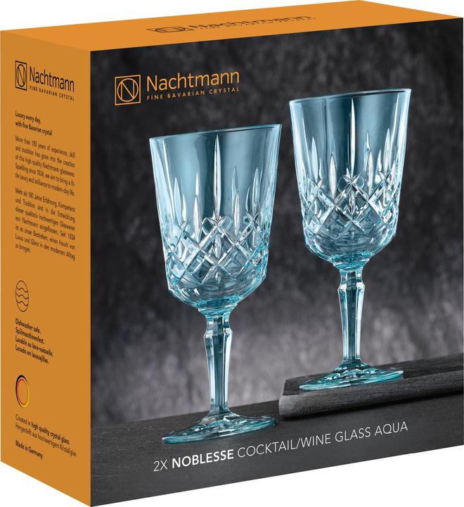 Produktbild Nachtmann Cocktail/Weinglas aqua SET/2 617/0 Noblesse UK/3 (35.50 cl, 2 Gläser, Weingläser Set)