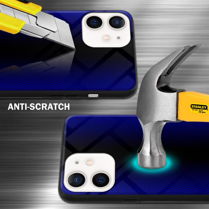 Productafbeelding Cadorabo TPU gestreepte glasplaat (Apple iPhone 12 mini)