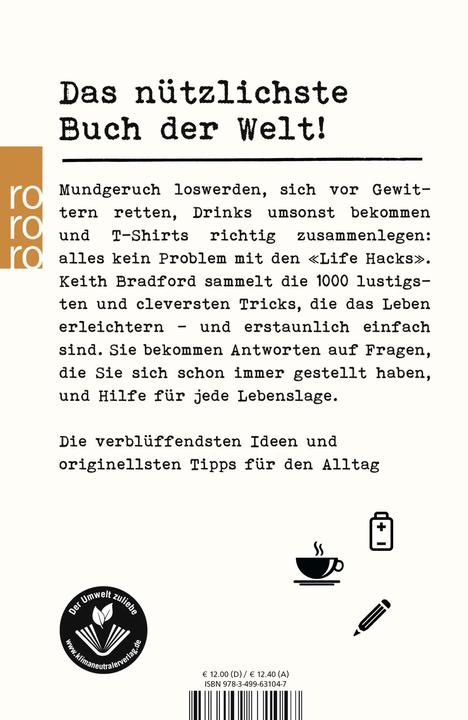 Produktbild Life Hacks (Deutsch, Keith Bradford, 2015)