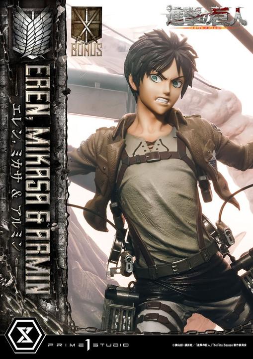Produktbild Prime 1 Studio Attack on Titan Ultimate Premium Masterline Statue Eren, Mikasa, & Armin Deluxe Bonus Version 72 cm
