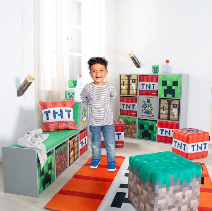Image du produit Phoenix Minecraft Étagère 3 x 3 avec portes