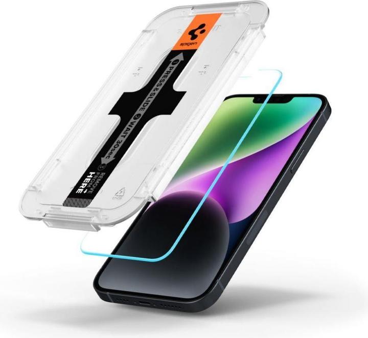 Produktbild Spigen Gehärtetes Glas GLAS.tR ez Passend für Apple iPhone 13 (1 Stück, Apple iPhone 14, Apple iPhone 16e, Apple iPhone 13 Pro, Apple iPhone 13)