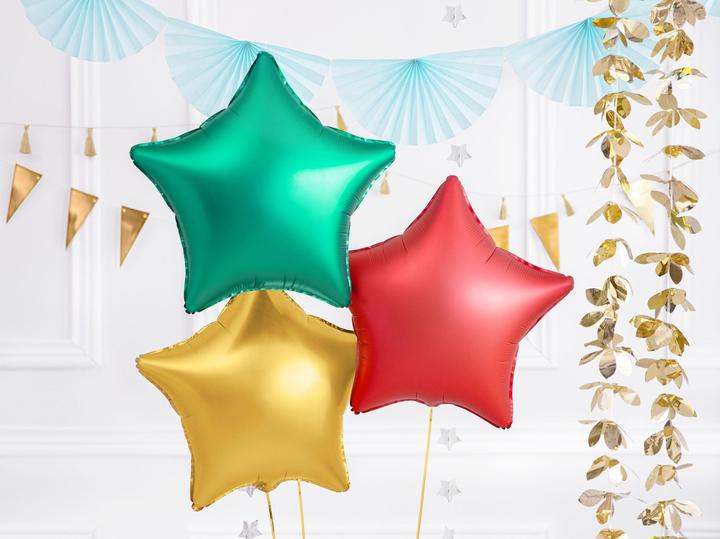 Produktbild Partydeco Grüner Stern Ballon 48cm (1 x)
