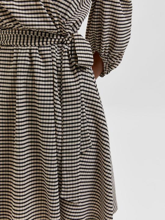 Image du produit Selected Femme Robe cache-coeur rayée (S)