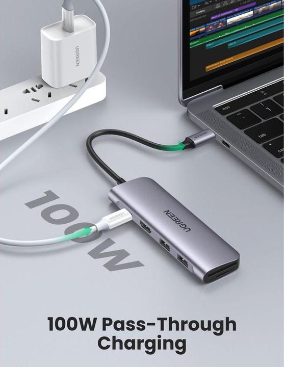 Produktbild Ugreen USB-C Hub 6in1 (USB-C, 6 Ports)
