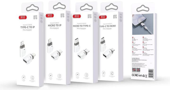 Produktbild xO Adapter NB256E USB-C - Lightning weiss (USB Typ C, Lightning)