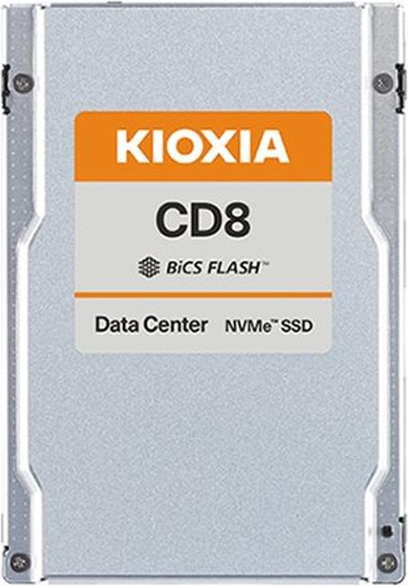 Actual product image Kioxia SSD 15.36TB CD8 Series 2.5" PCIe4.0 x4 256MB (15360 GB, 2.5")