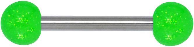 Bijouteria Zungenpiercing (Acrylglas, Chirurgenstahl 316L)