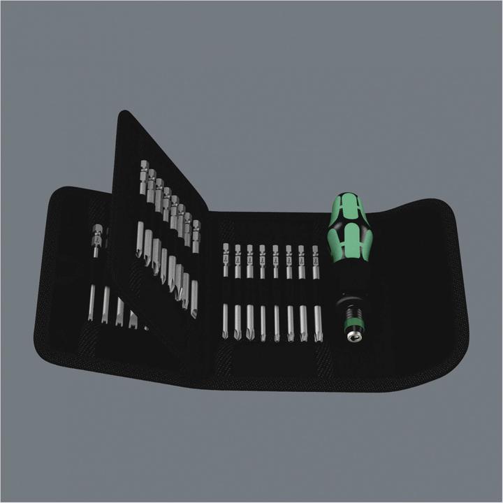 Produktbild Wera Kraftform Kompakt 62 (Kreuz Phillips PH M1, Kreuz Phillips PH M2, Kreuz Pozidriv PZ M1, Kreuz Pozidriv PZ M2, Kreuz Phillips PH M3, Kreuz Pozidriv PZ M3, Innensechsrund TX M10, Innensechsrund TX M15, Innensechsrund TX M20, Innensechsrund TX M25, Innensechsrund TX M27, Innensechsrund TX M30, Innensechsrund TX M40)