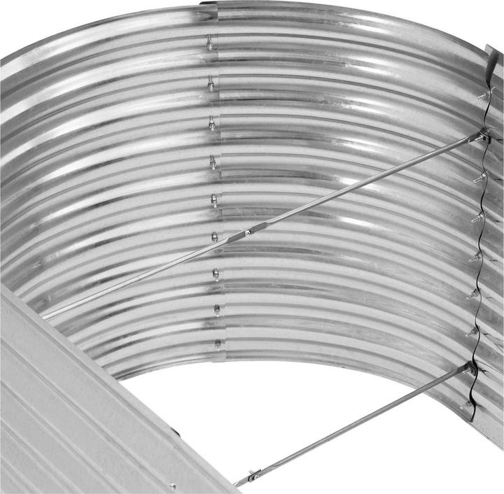 Immagine prodotto Uniprodo Fioriera rialzata in metallo - Ovale - 202 x 78 x 100 cm - Acciaio