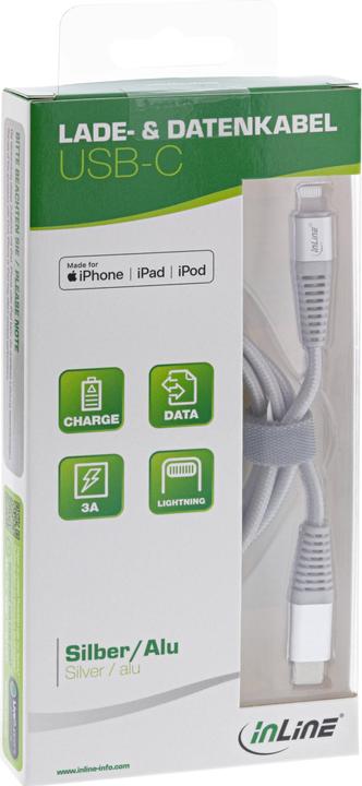 Produktbild InLine USB C – Lightning (1 m, USB 2.0)