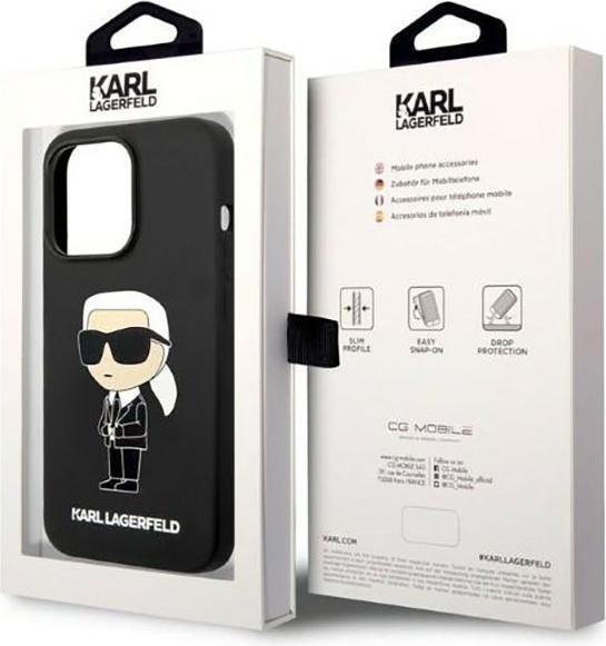 Actual product image Karl Lagerfeld iPhone 14 Pro Max Liquid Silicone Ikonik NFT Case (Apple iPhone 14 Pro Max)