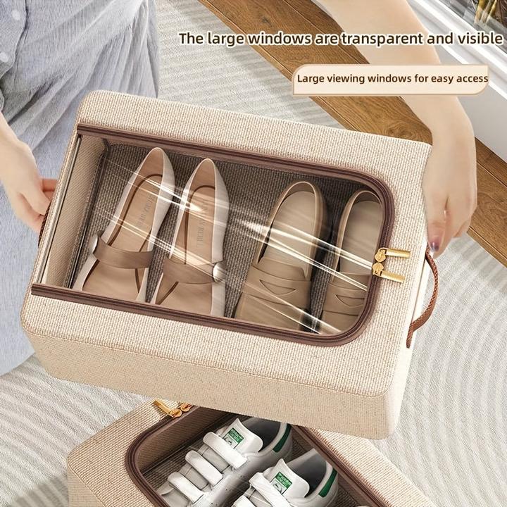 Actual product image Only-Bags.Store 1 St. Stilvolle faltbare Schuhaufbewahrungsbox, perfekt für Haus und Wohnheim