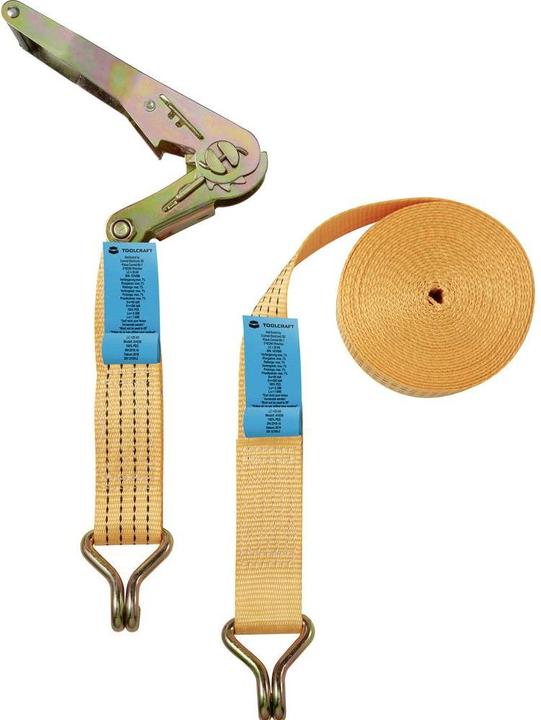 Image du produit Toolcraft Sangle d'arrimage à cliquet 2 pièces 50 mm x 8 m 4 kg