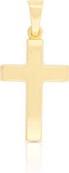 Muau Pendant beam cross yellow gold 750, 25x12mm (Gelbgold)