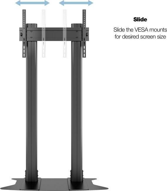 Immagine prodotto Multibrackets M Public Display Stand 210 Dual Pillar Floorbase Black (Specifiche del dispositivo, 110", 125 kg)