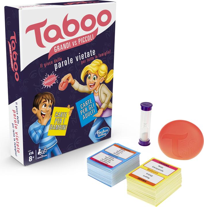 Actual product image Hasbro Gaming Taboo edizione famiglia, i Italian version, German: 671-41-110 (Italian)