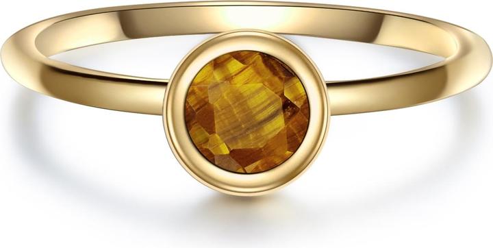 Produktbild Glanzstücke München Damen Sterling Silber Tigerauge gelbgold - 28691 (58, 925 Silber)