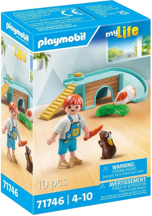 Image du produit Playmobil Garçon avec cochon d'Inde (71746, Playmobil Ma vie)