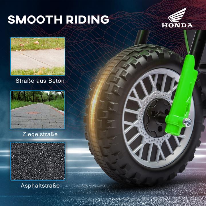 Produktbild Homcom Kinder Elektro-Motorrad Kunststoff, Metall Grün (6 V)