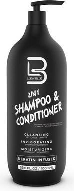 Produktbild L3vel3 L3 Two in One Shampoo und Conditioner Glättet und stärkt das Haar Verbessert den Glanz und bändigt (29.57 ml, Flüssiges Shampoo)