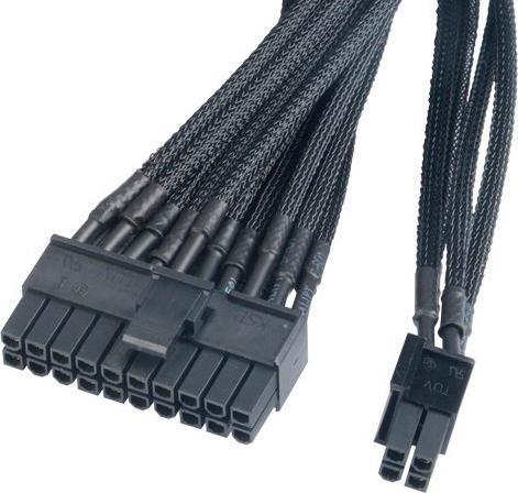 Produktbild Akasa FLEXA P24 - 0,4 m - ATX (24-pin) - ATX (20+4 pin) - Männlich/Weiblich - Schwarz