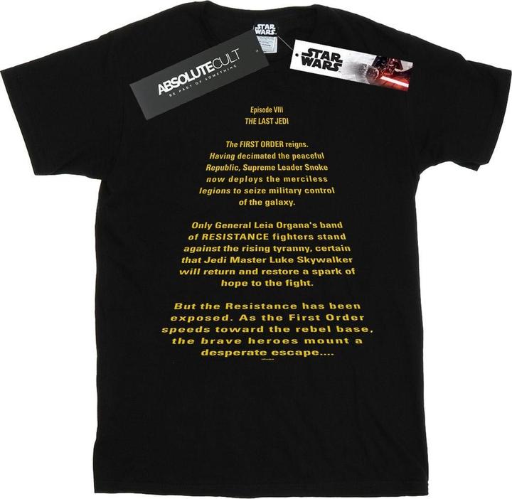Star Wars The Last Jedi Opening Crawl TShirt (4XL)
