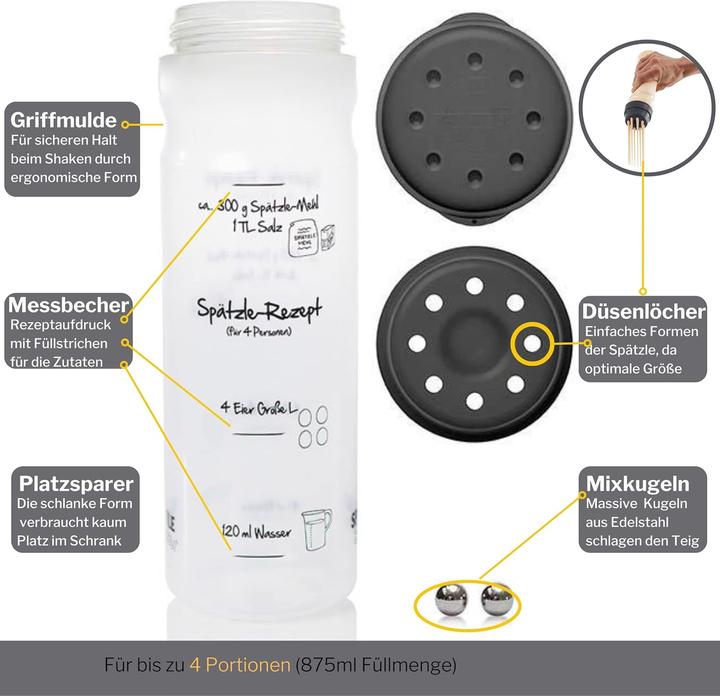 Produktbild Wate Spätzle Shaker (875 ml)