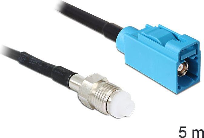 Image du produit Delock Câble d'antenne HF RG-174, 5m (Câble d'antenne)