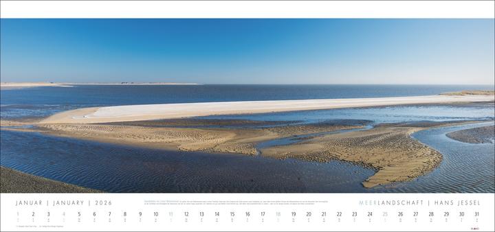 Produktbild Meerlandschaft Kalender 2026 - Hans Jessel (Harter Einband, Deutsch)