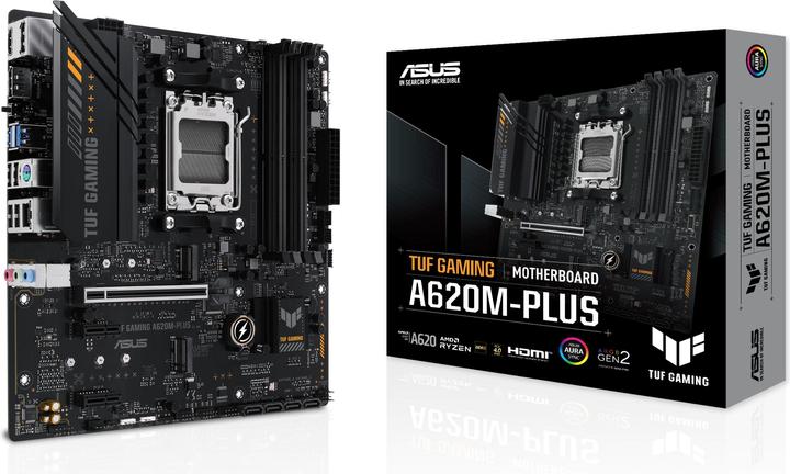 Productafbeelding ASUS TUF GAMING A620M-PLUS (AM5, AMD A620, mATX)