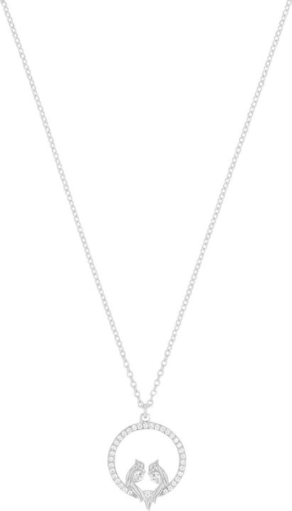Amor Halsschmuck für Damen, 925 Sterling Silber, Zirkonia synth. | Vogel (Silber 925)