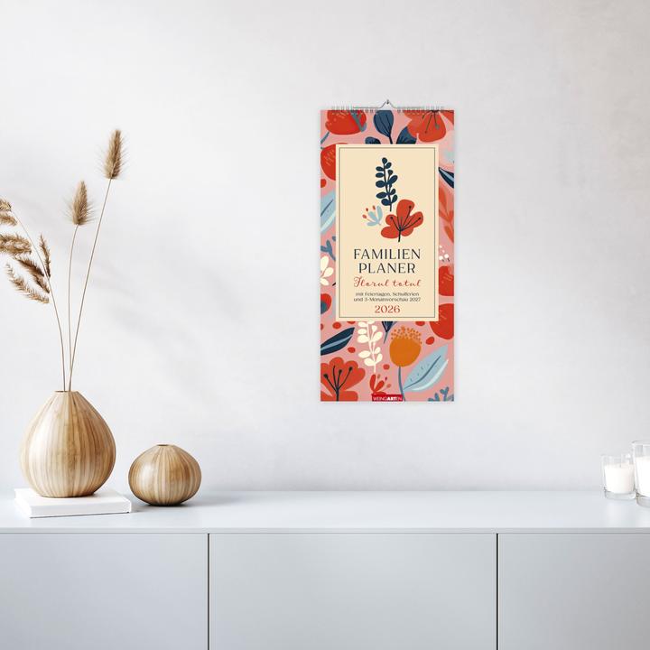 Actual product image Floral total Familienplaner 2026 (German)
