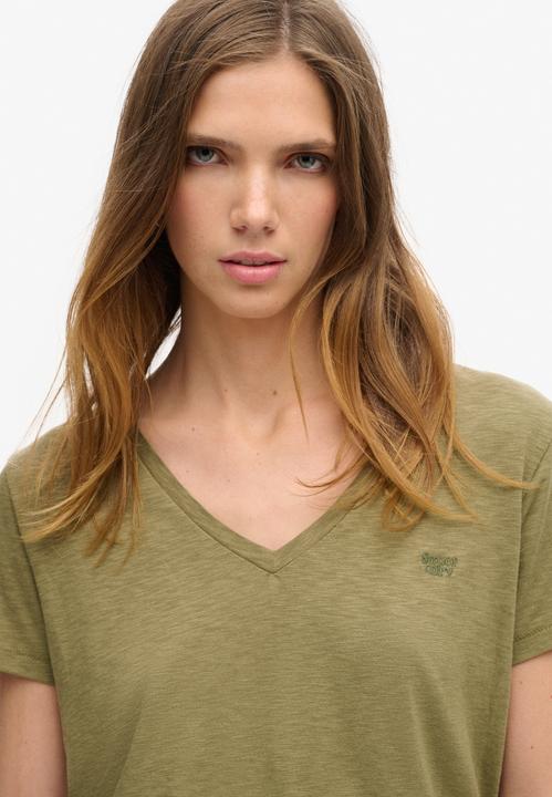 Actual product image Superdry Studios Slub Emb Vee Tee (14)