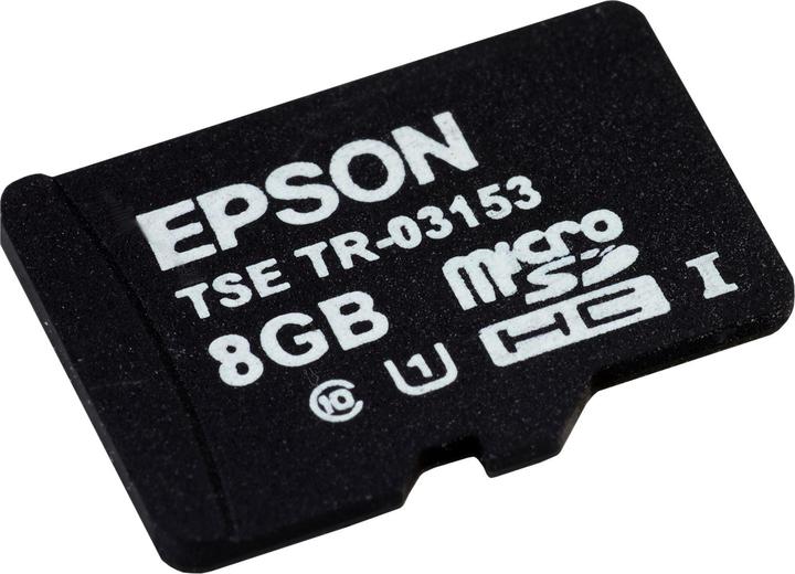Actual product image Epson TSE MicroSD card, certificate lifetime 5 years, lifetime 20 million signatures (8 GB, microSDHC, U1, UHS-I)