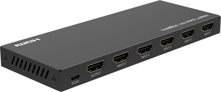 Produktbild MicroConnect 4K@60Hz HDMI Switch 5x1, HDCP