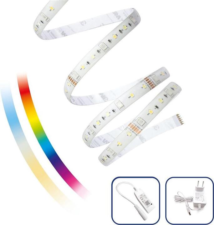 LED STRIP LIG KIT 17W/5M RGBW+CONT+ADAPT (500 cm)