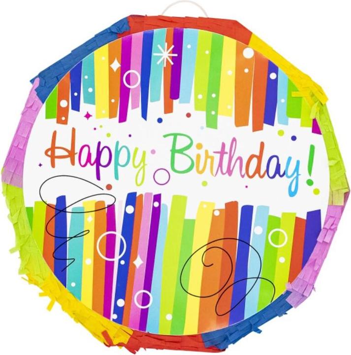 Image du produit Amscan Piñata Happy Birthday multicolore - extensible