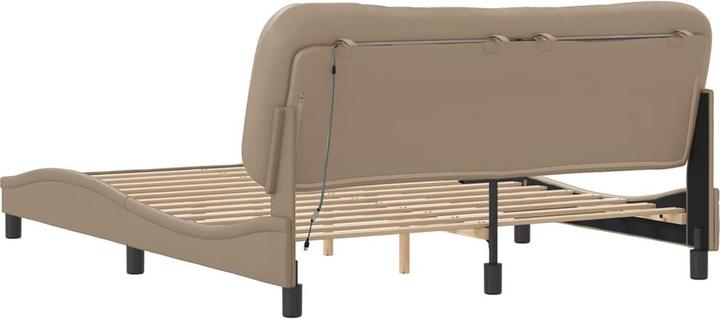 Produktbild VidaXL Bettgestell mit LED Kunstleder (160 x 200 cm)